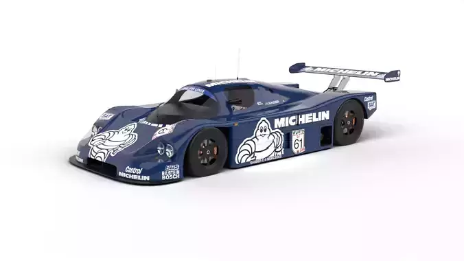 Mercedes Benz C9 1987 Sauber Michelin Racing 3d model 3D model