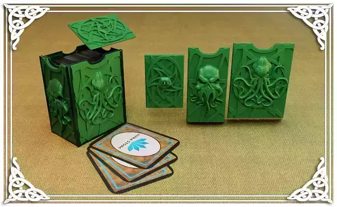 Chtulhu card holder 3D print model