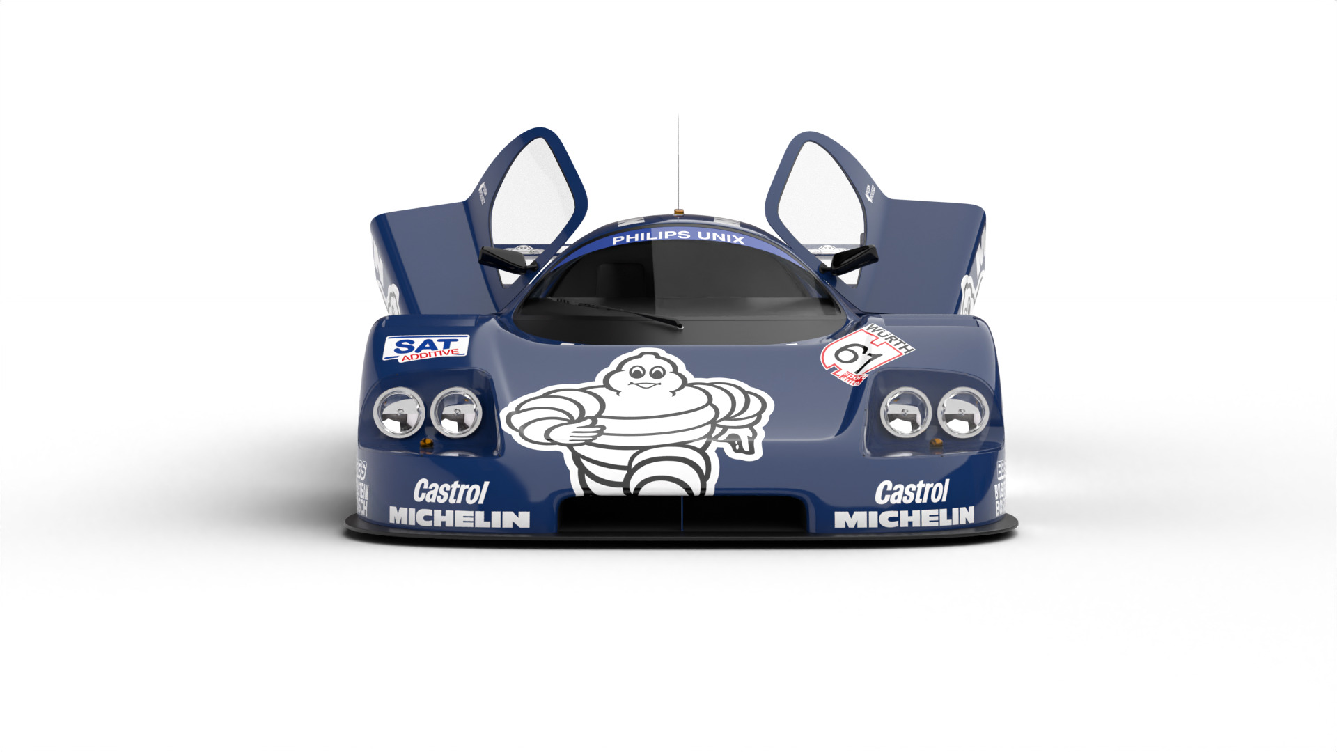 Mercedes Benz C9 1987 Sauber Michelin Racing HQ 3d model 3D model_12