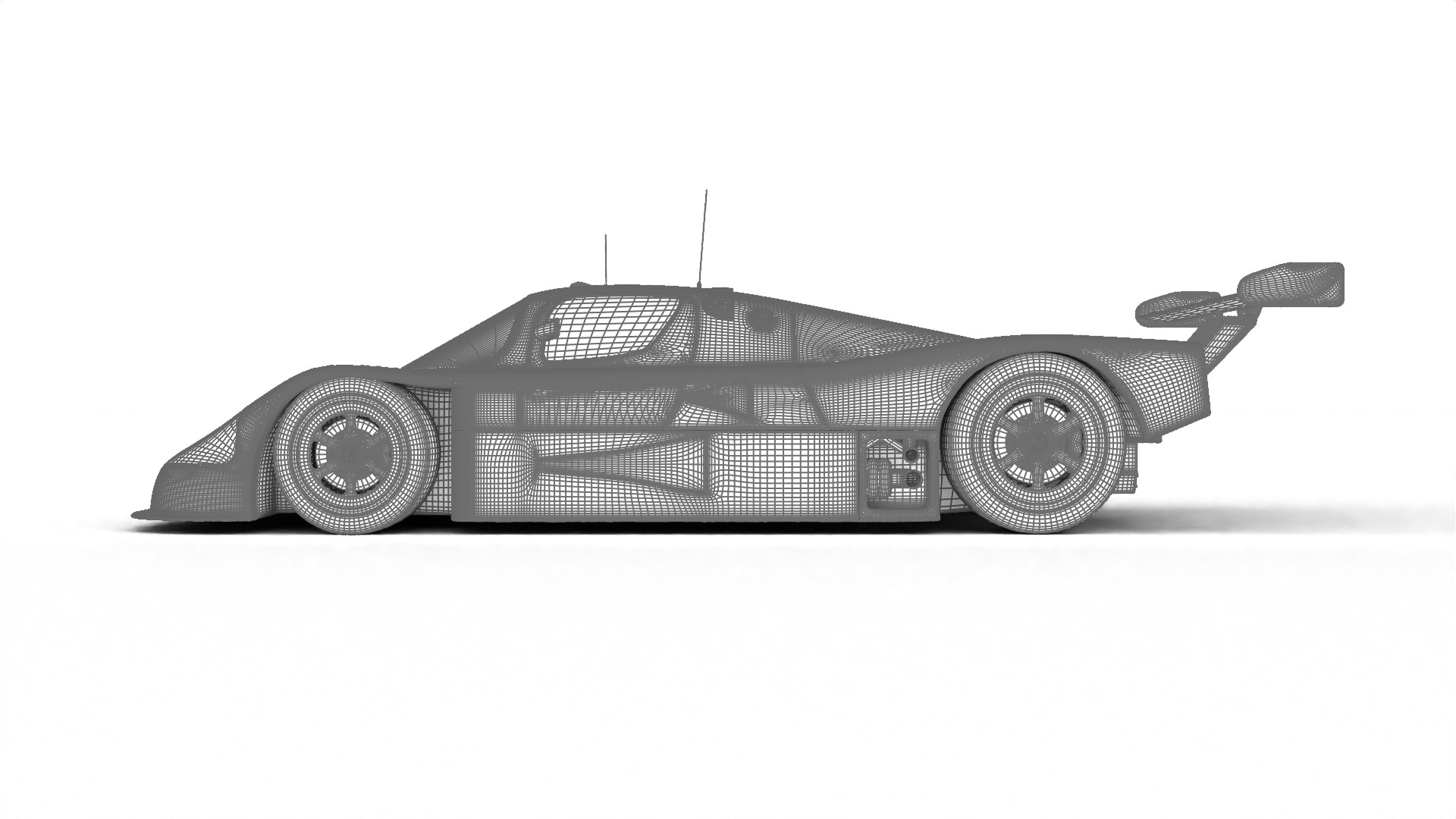 Mercedes Benz C9 1987 Sauber Michelin Racing HQ 3d model 3D model_35