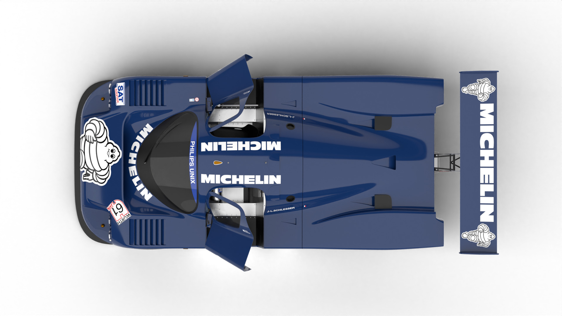 Mercedes Benz C9 1987 Sauber Michelin Racing HQ 3d model 3D model_13