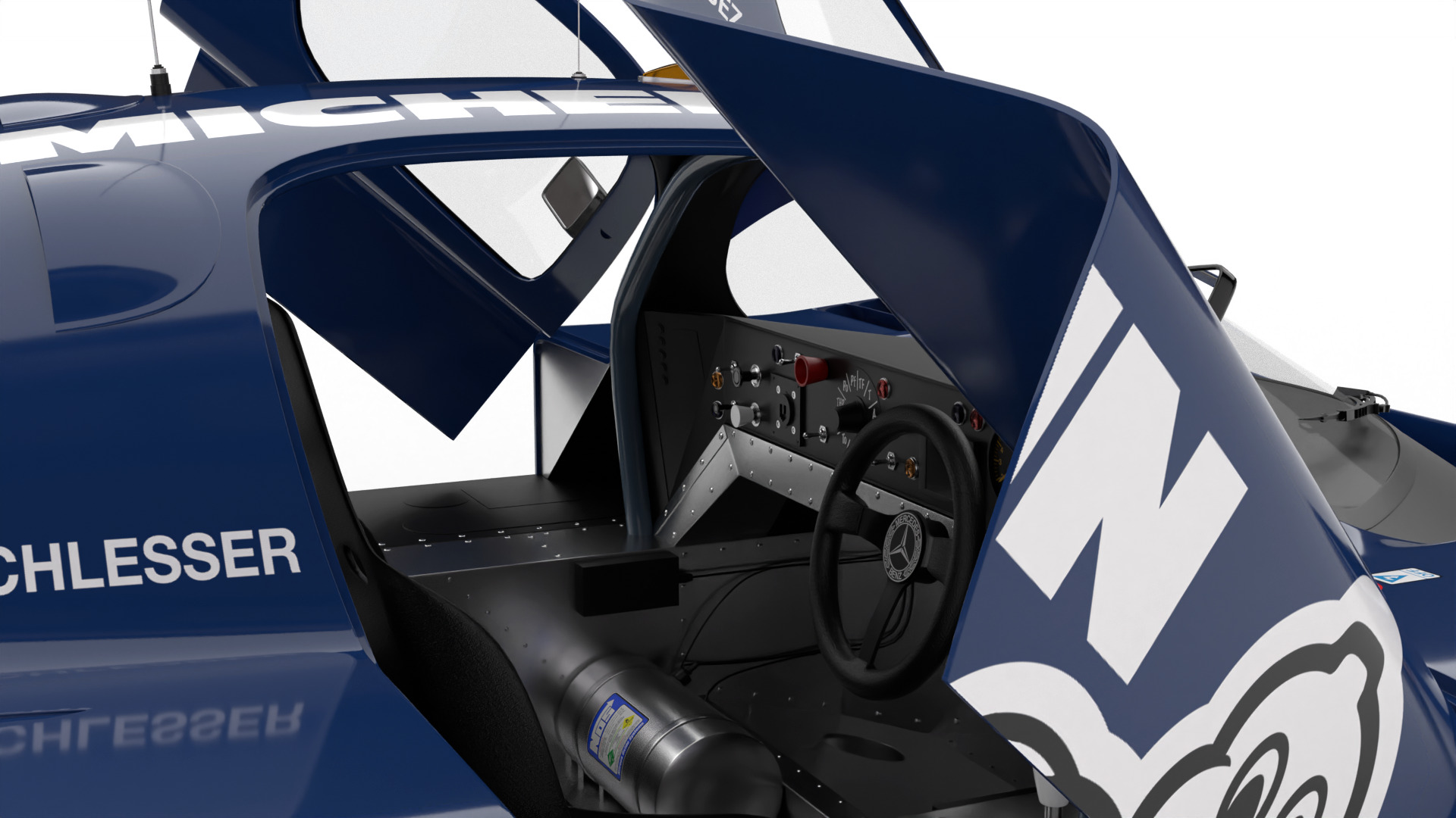 Mercedes Benz C9 1987 Sauber Michelin Racing HQ 3d model 3D model_7