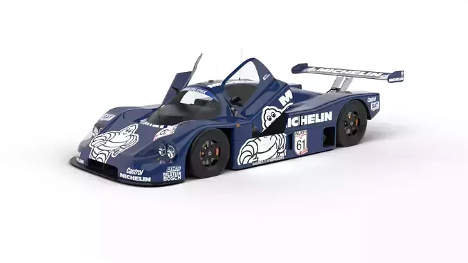 Mercedes Benz C9 1987 Sauber Michelin Racing HQ 3d model 3D model