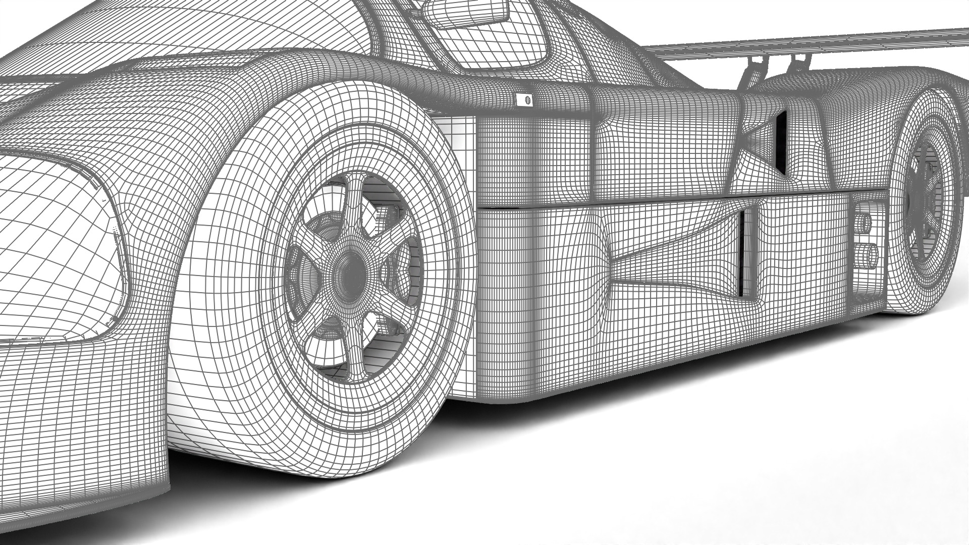 Mercedes Benz C9 1987 Sauber Michelin Racing HQ 3d model 3D model_29