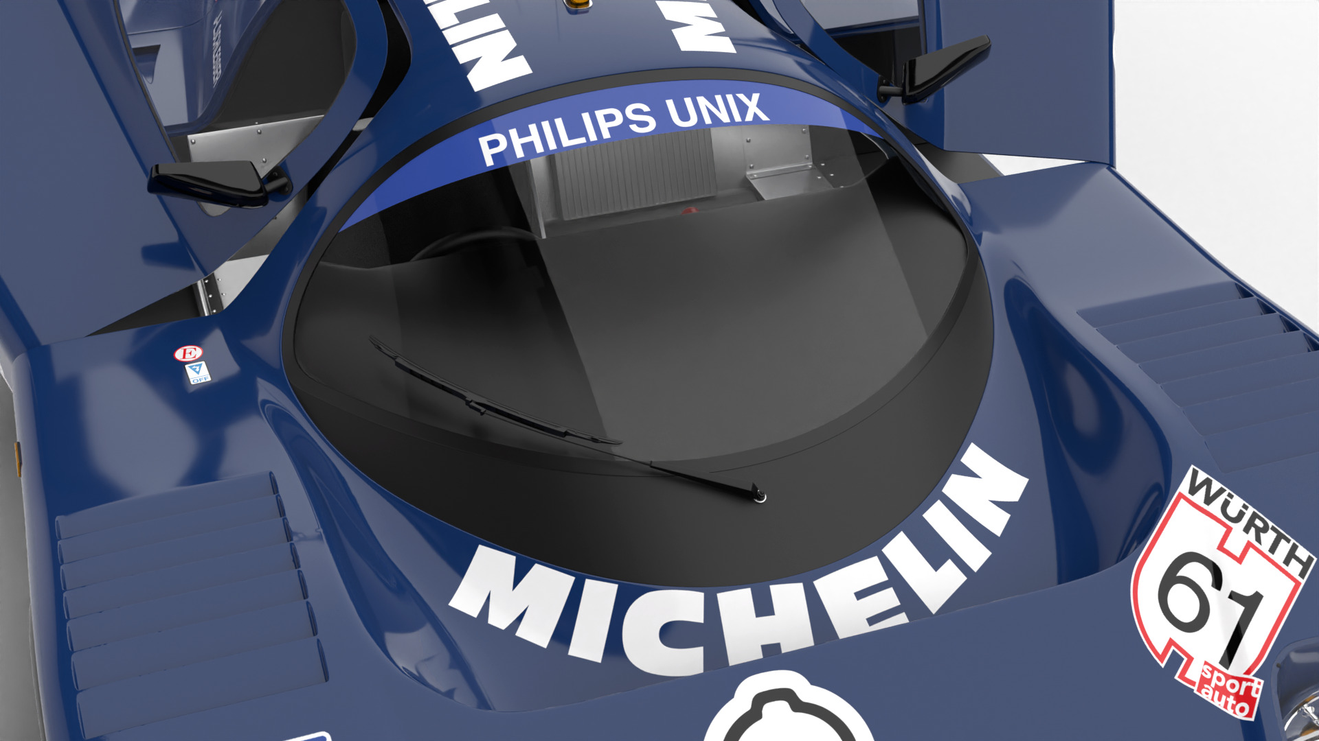 Mercedes Benz C9 1987 Sauber Michelin Racing HQ 3d model 3D model_5