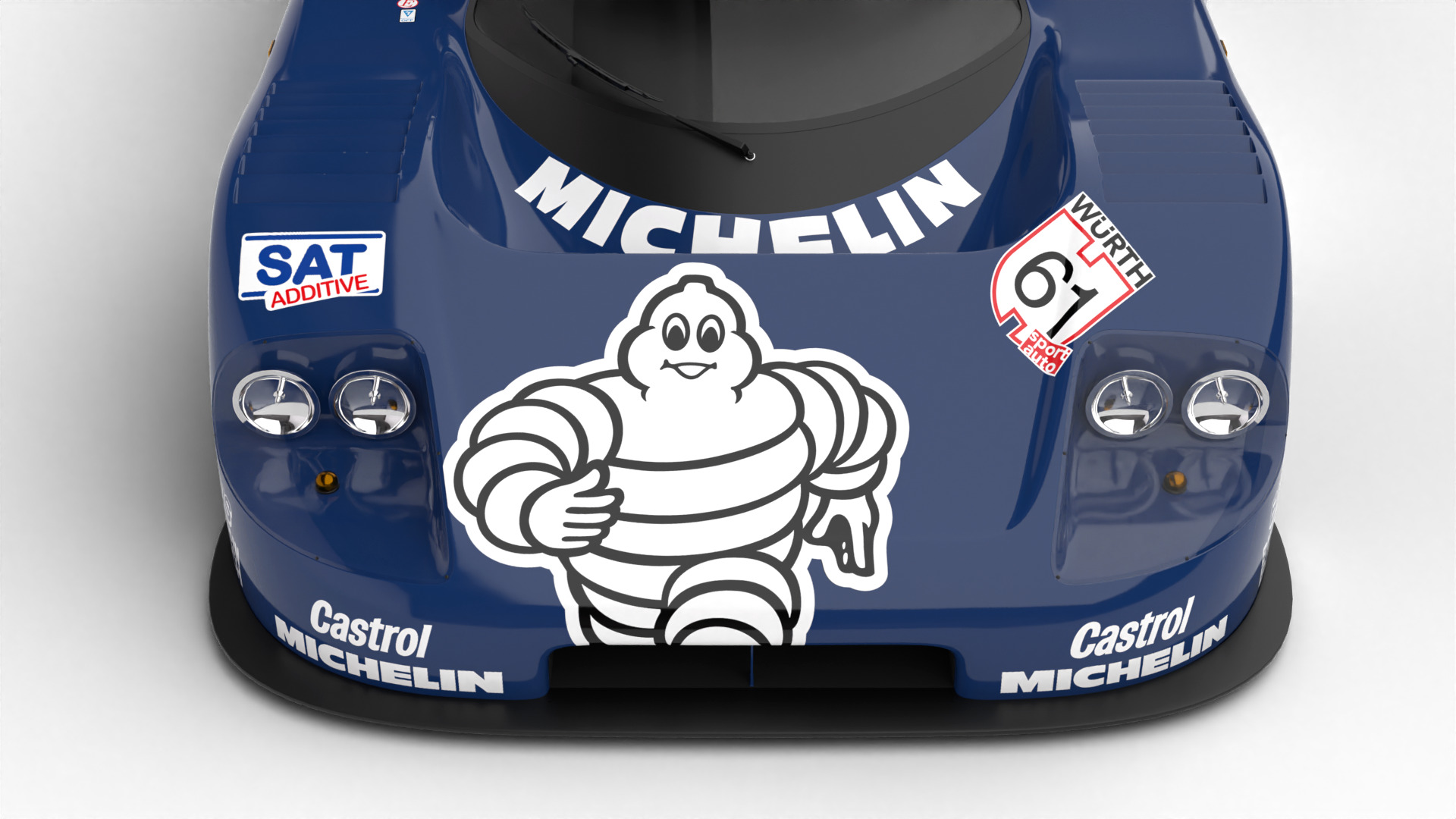 Mercedes Benz C9 1987 Sauber Michelin Racing HQ 3d model 3D model_17