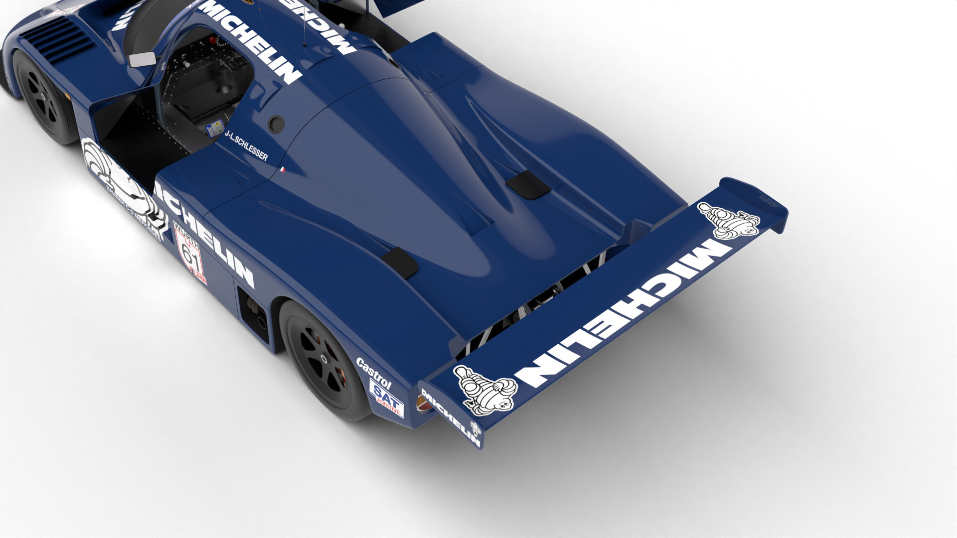 Mercedes Benz C9 1987 Sauber Michelin Racing HQ 3d model 3D model_9