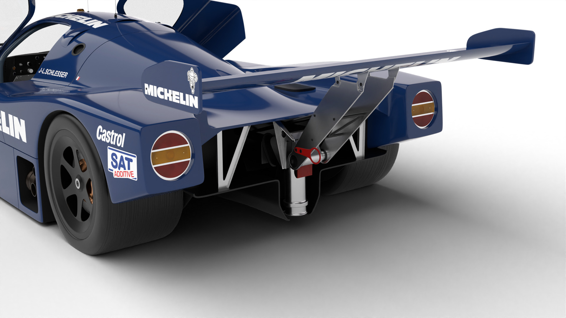 Mercedes Benz C9 1987 Sauber Michelin Racing HQ 3d model 3D model_3