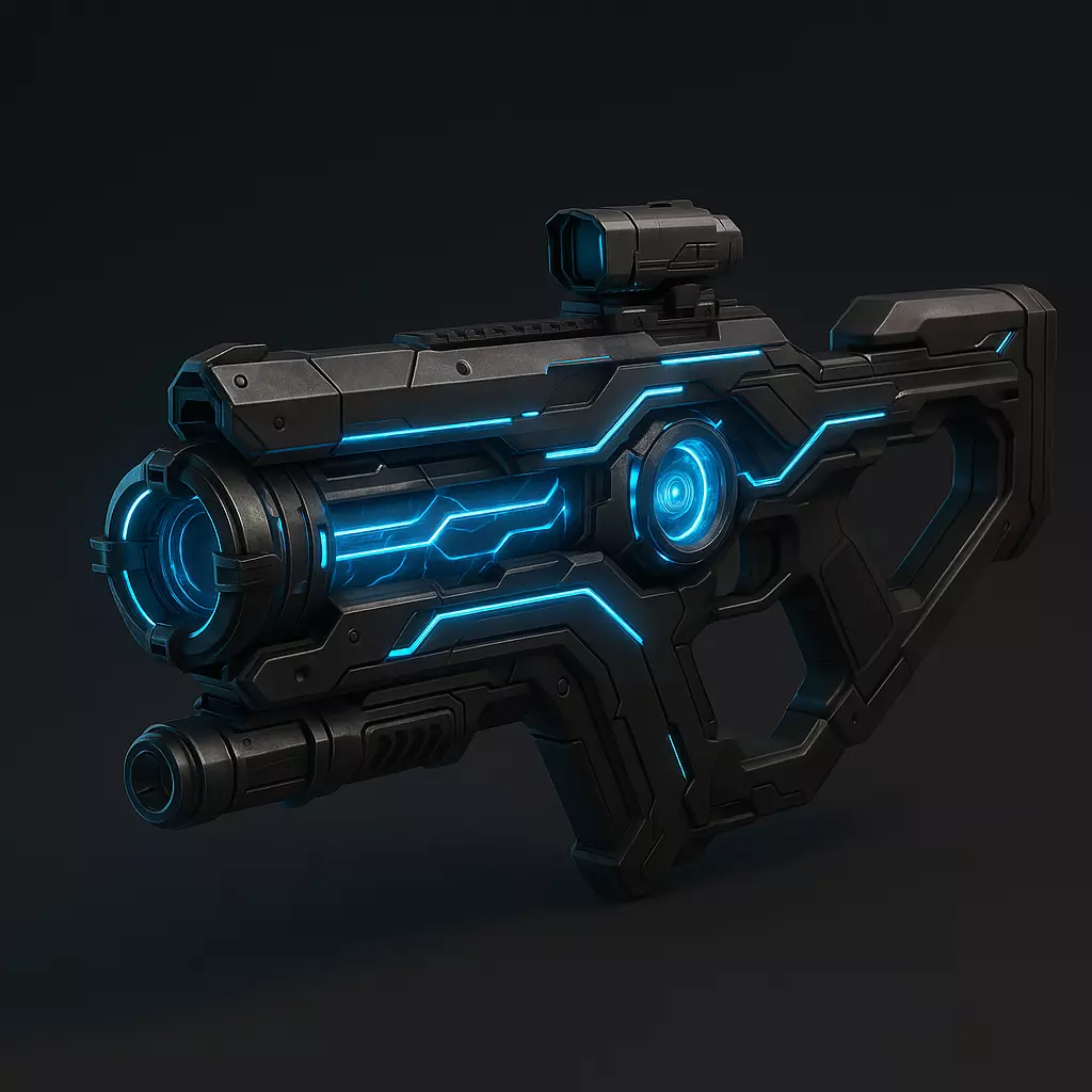 Ion Veil Plasma Rifle Low-poly 3D model