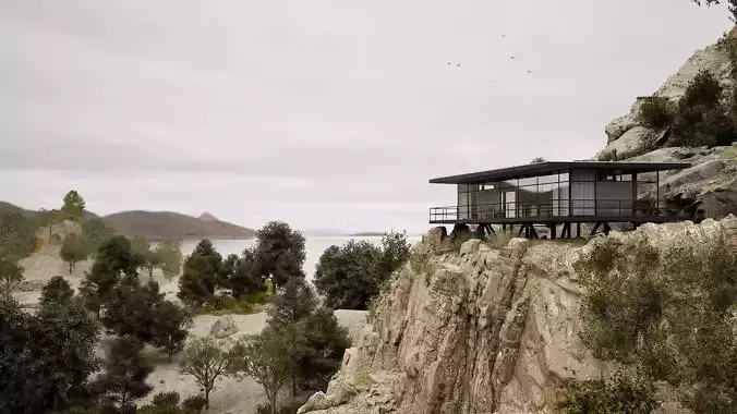 Hill House 3D Model and Twinmotion Scene