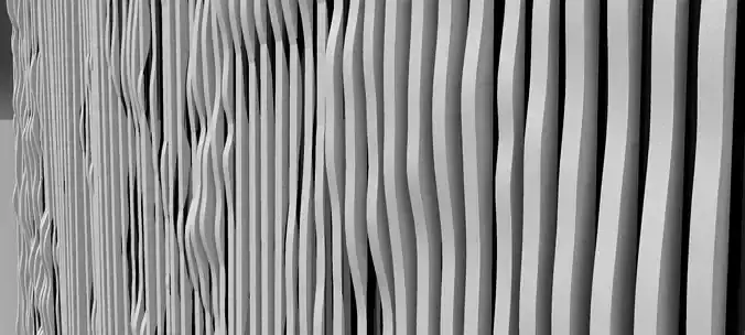 Architectural Parametric Facade Design Grasshopper Rhino Files  3D model