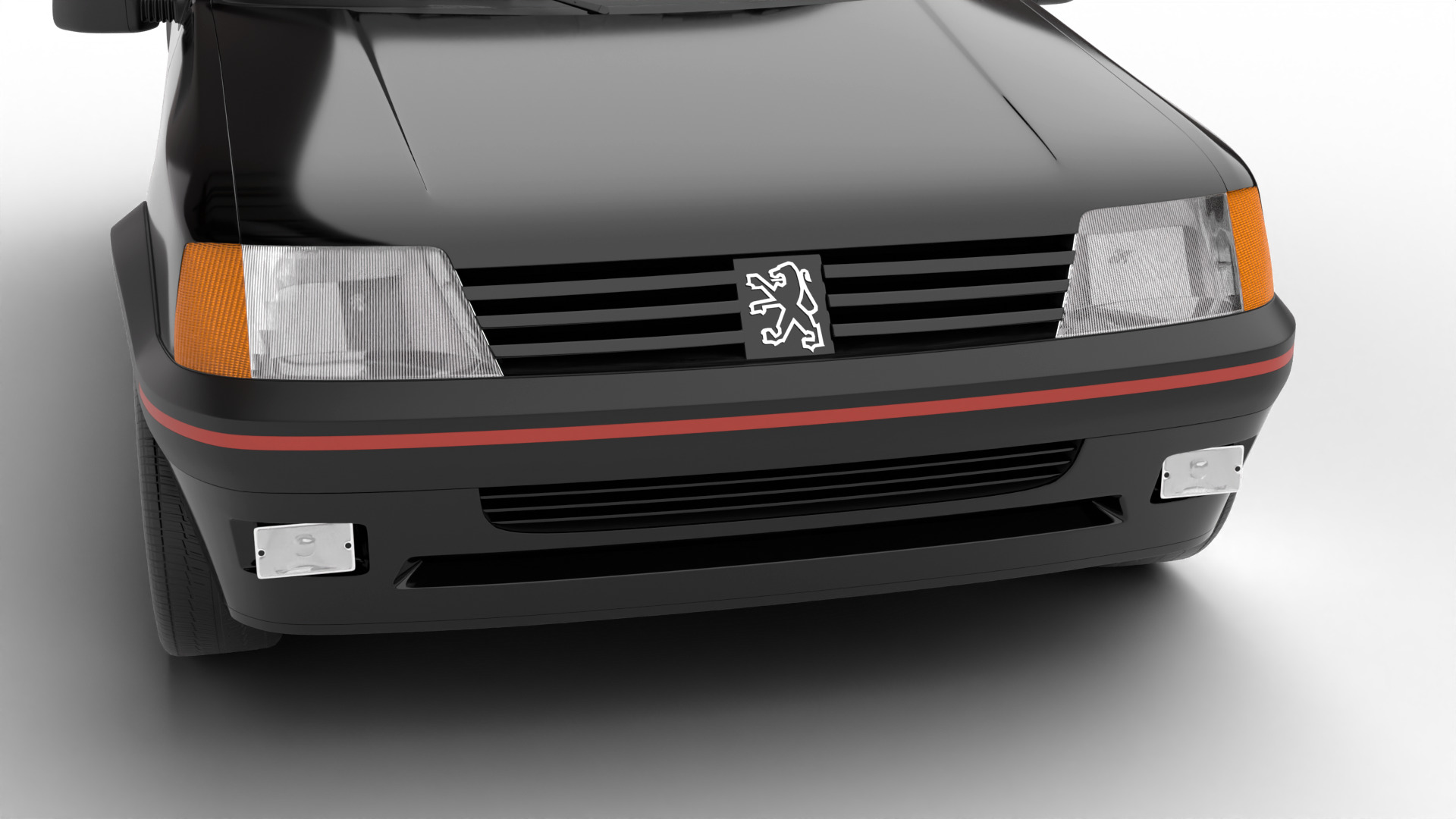 Peugeot 205 GTI 1 6 1992 3d model 3D model_11