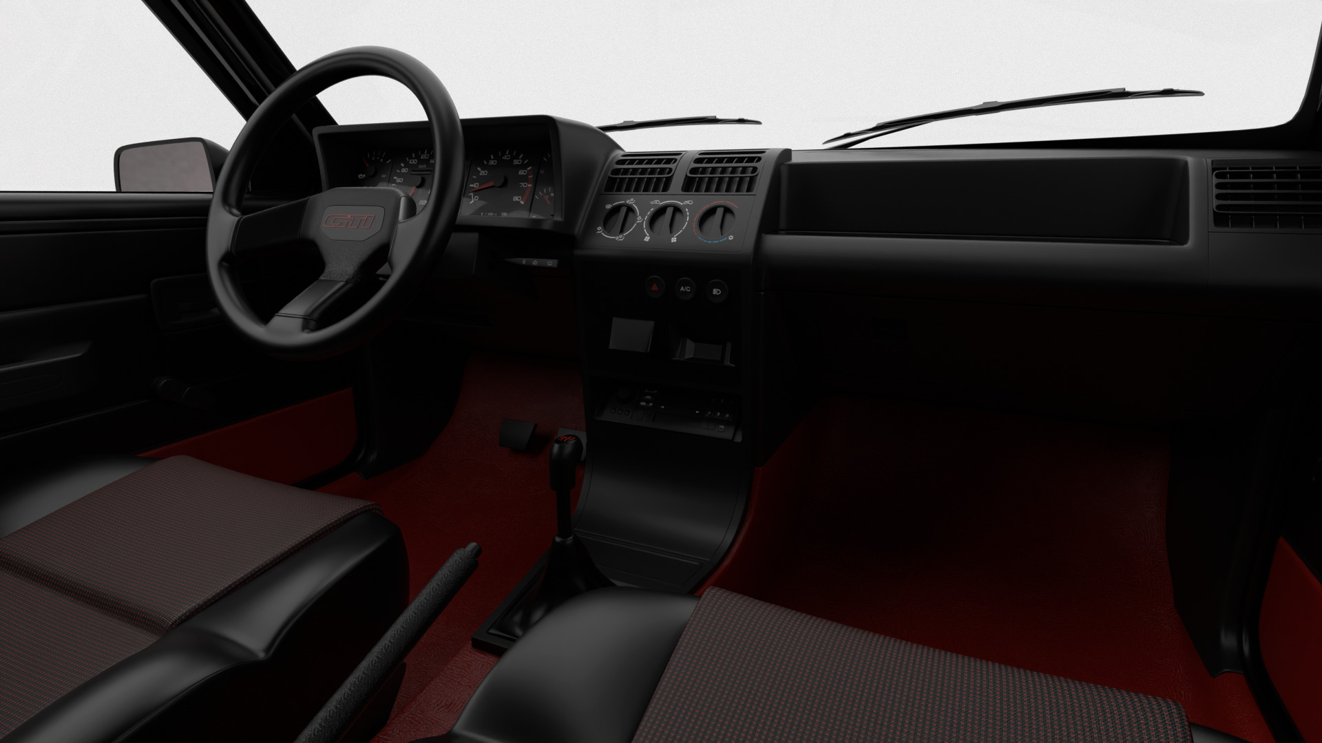 Peugeot 205 GTI 1 6 1992 3d model 3D model_14