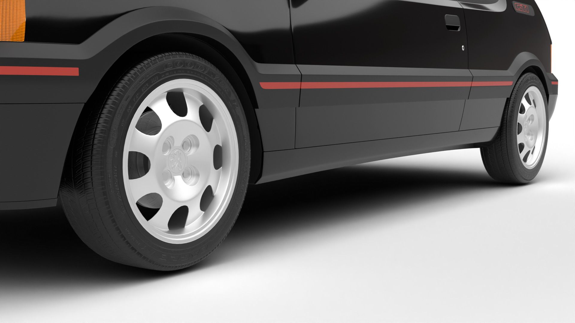 Peugeot 205 GTI 1 6 1992 3d model 3D model_2