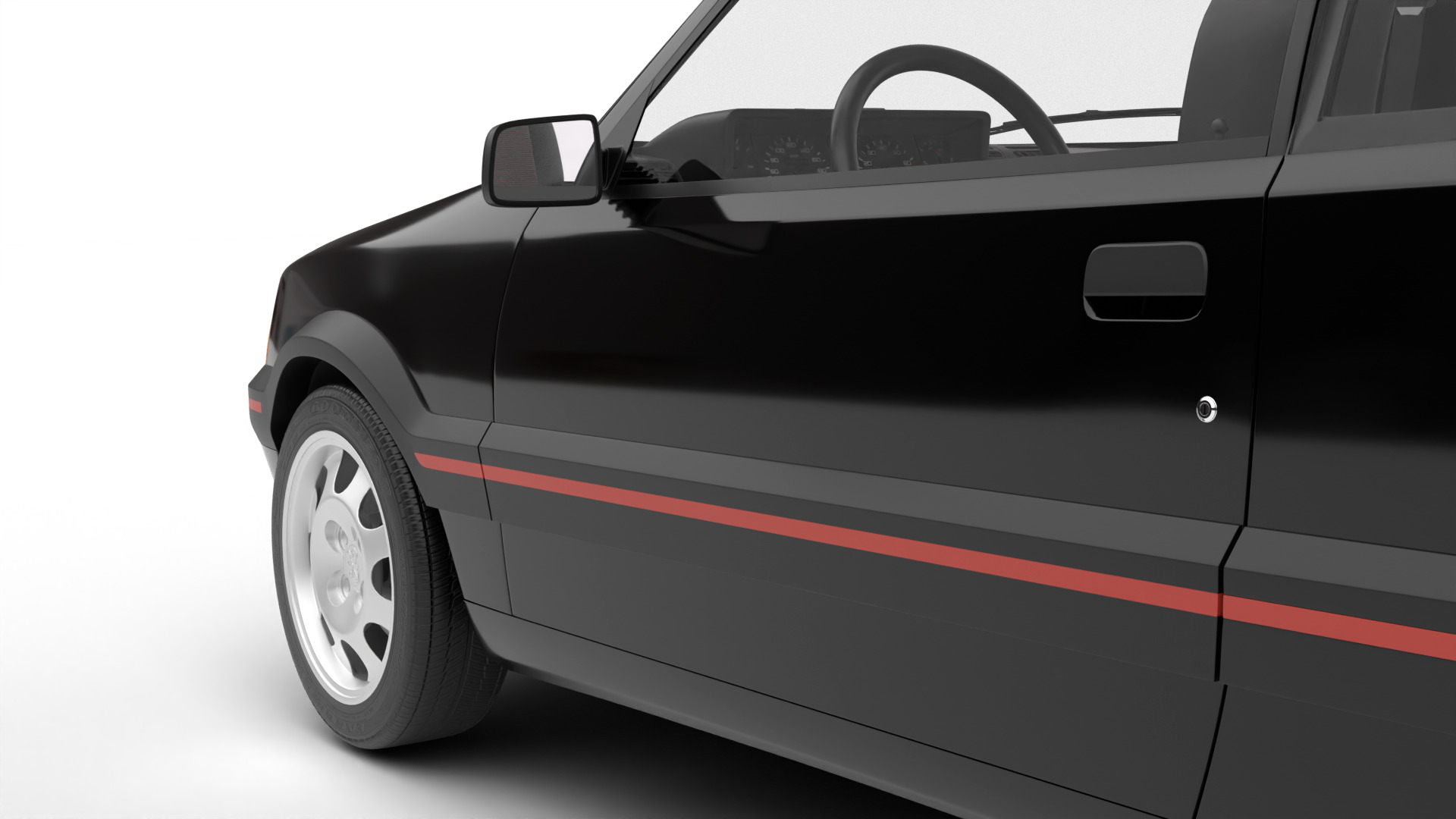 Peugeot 205 GTI 1 6 1992 3d model 3D model_8