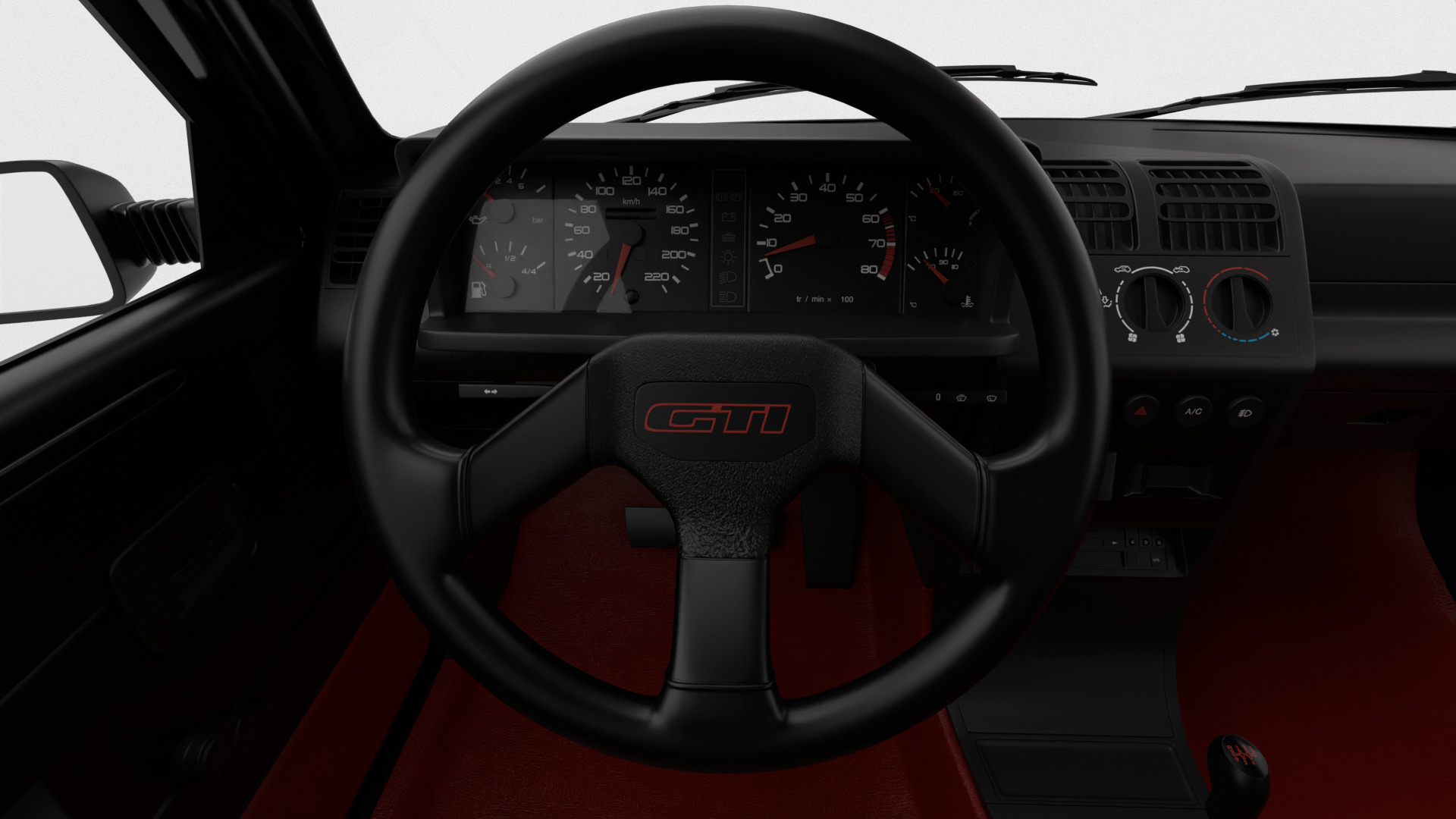 Peugeot 205 GTI 1 6 1992 3d model 3D model_13