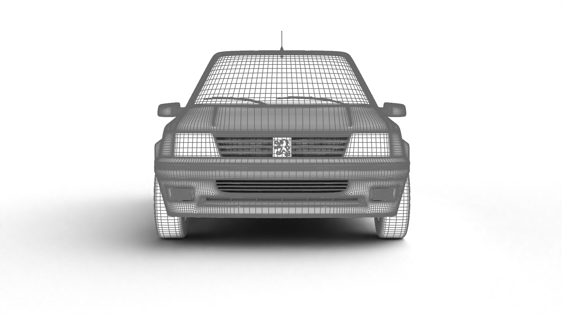 Peugeot 205 GTI 1 6 1992 3d model 3D model_37