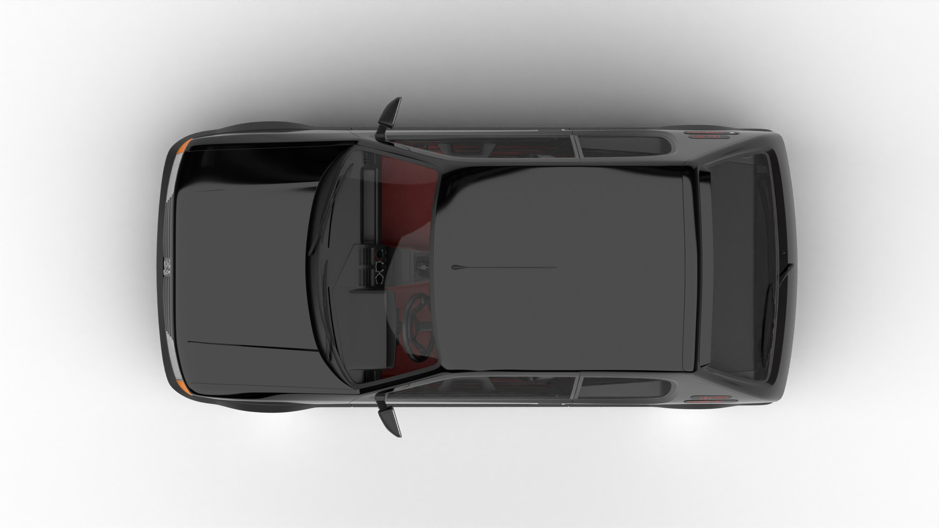 Peugeot 205 GTI 1 6 1992 3d model 3D model_6