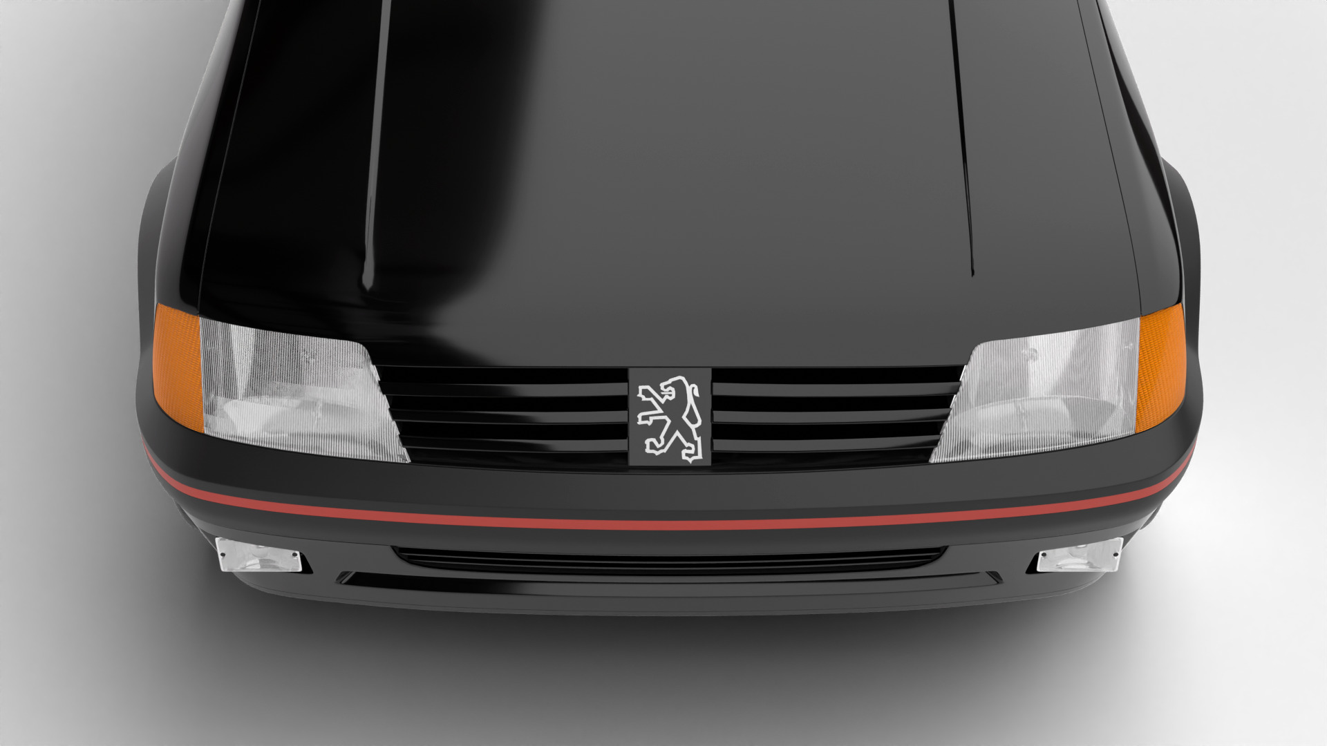 Peugeot 205 GTI 1 6 1992 3d model 3D model_12