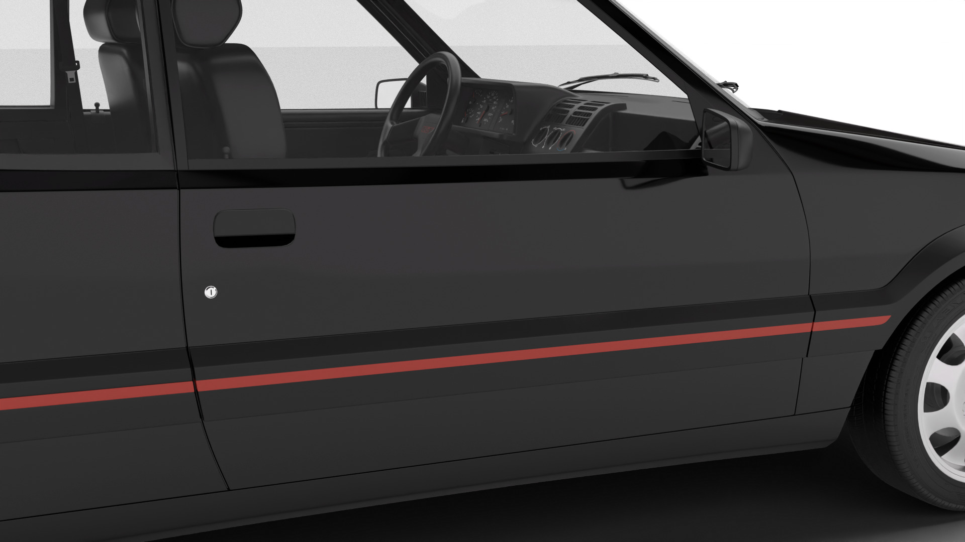 Peugeot 205 GTI 1 6 1992 3d model 3D model_20