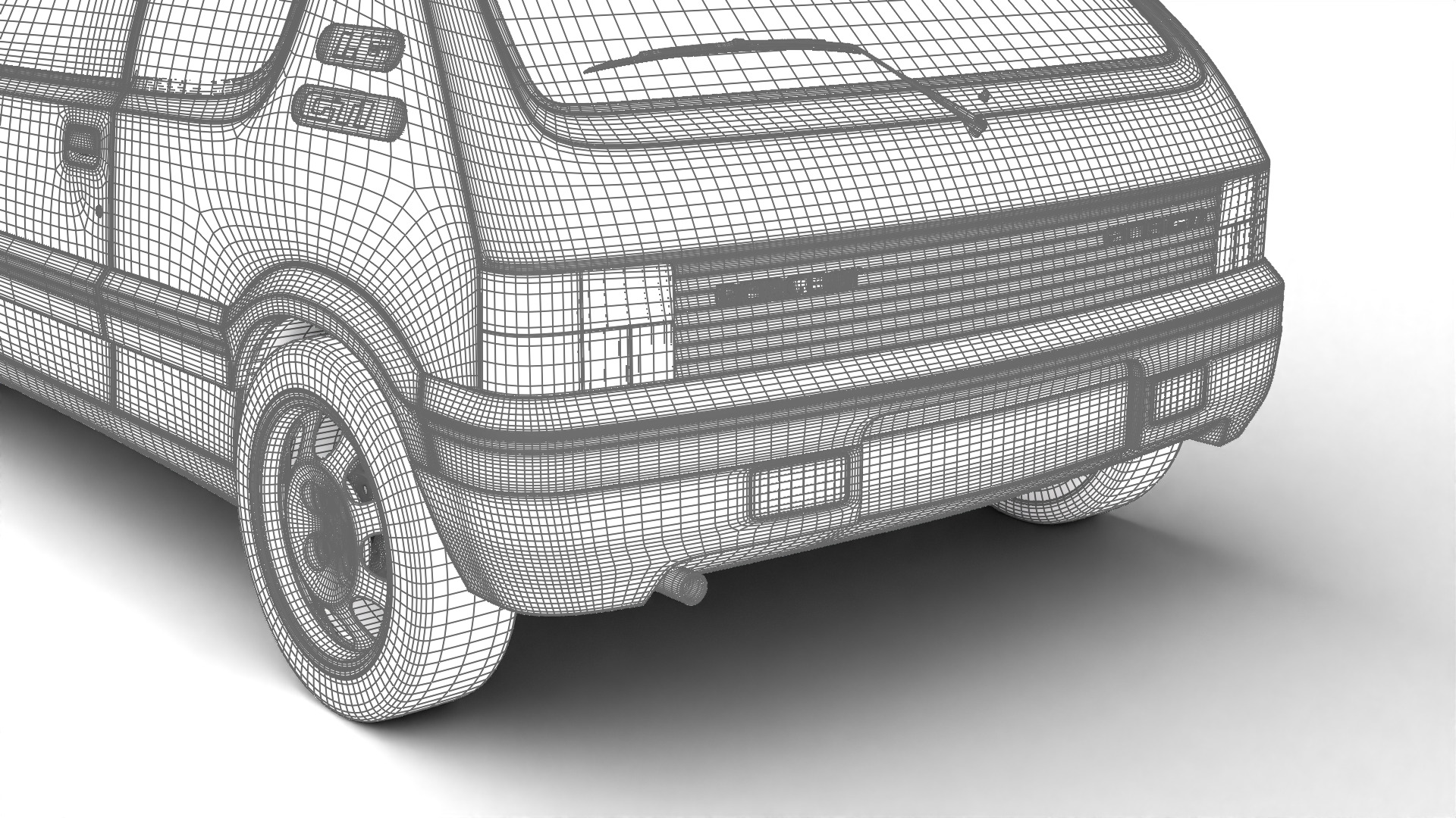 Peugeot 205 GTI 1 6 1992 3d model 3D model_38