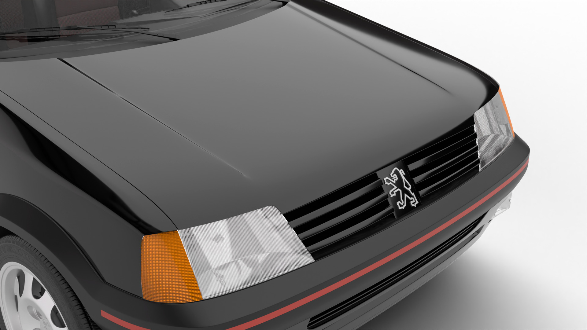 Peugeot 205 GTI 1 6 1992 3d model 3D model_34
