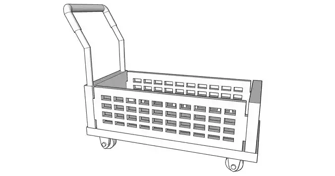 Hand Trolley 3D print model