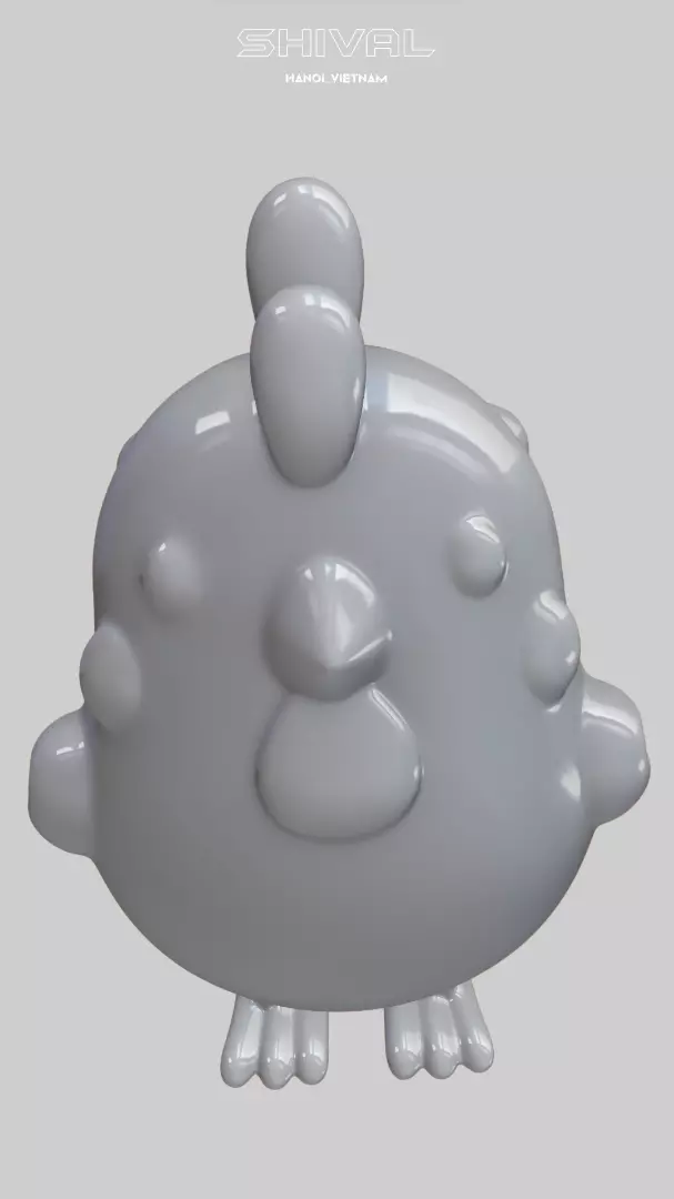 Chicken 3D Free 3D print model