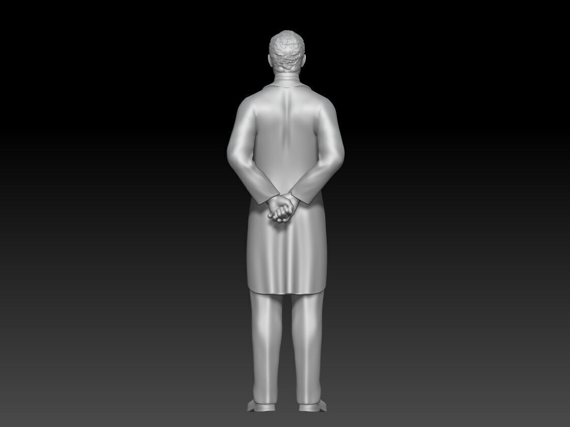 Butler victorian era man 2 3D print model_2