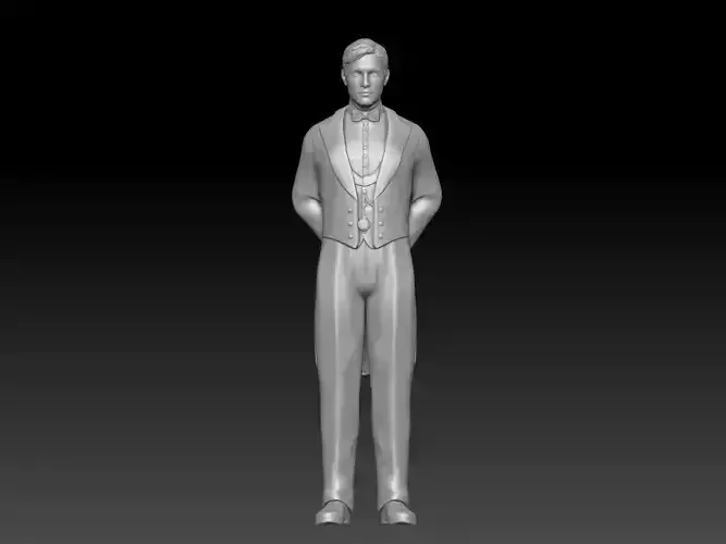 Butler victorian era man 2 3D print model