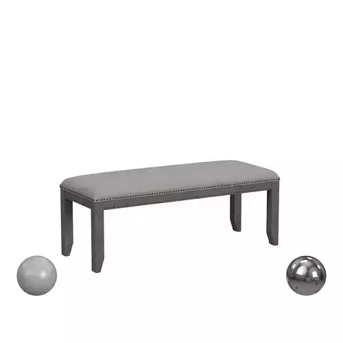 Transitional Upholstered Bench by Samuel Lawrence 3D model