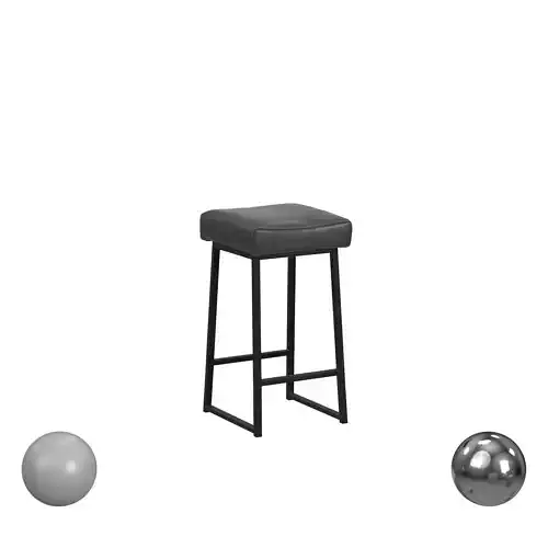 Amber 26 Counterstool Smokey Gray 3D model