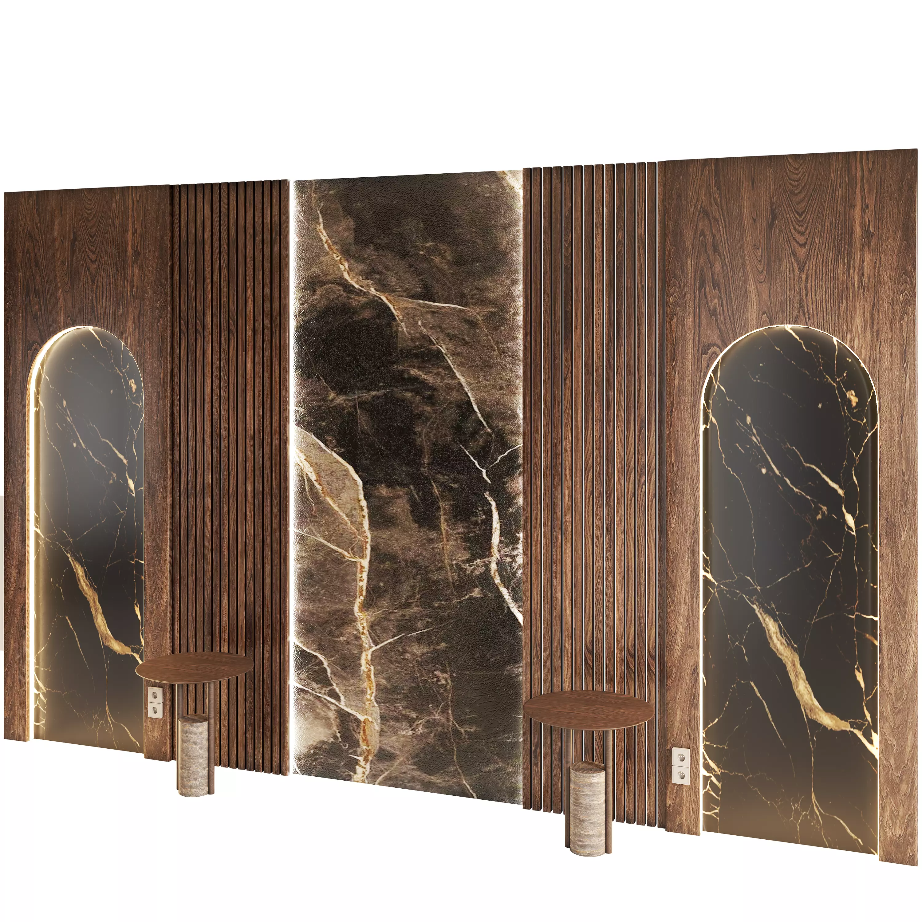 Headboard 01 3D model_0