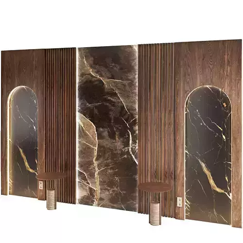 Headboard 01 3D model