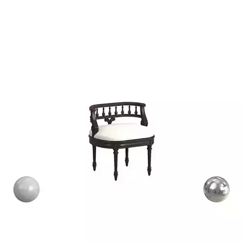 Butler Specialty Artists Originals Crackled Crimson Vanity Seat