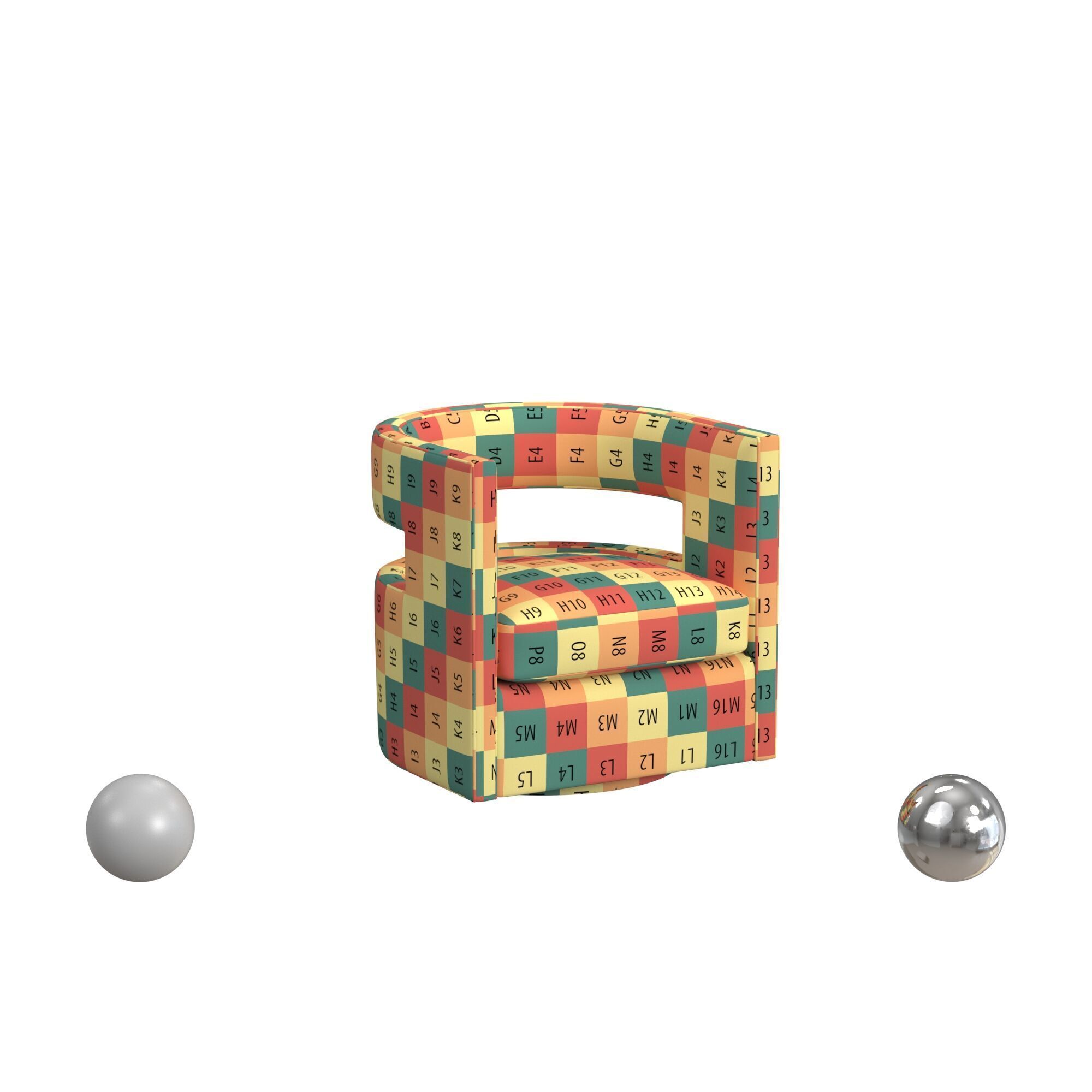 nathan anthony Chess chair 3D model_4