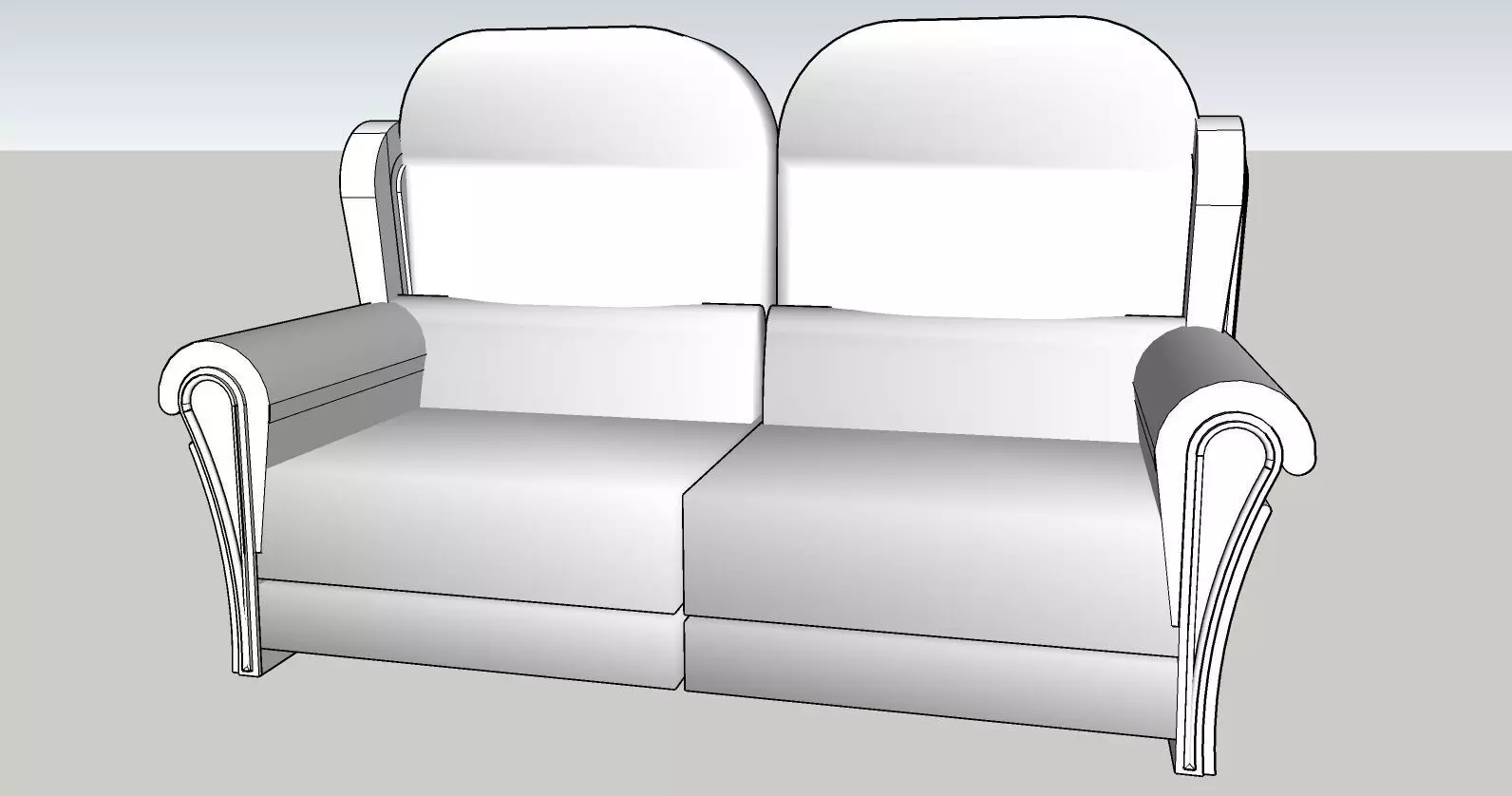 Sofa Set 3D print model_0