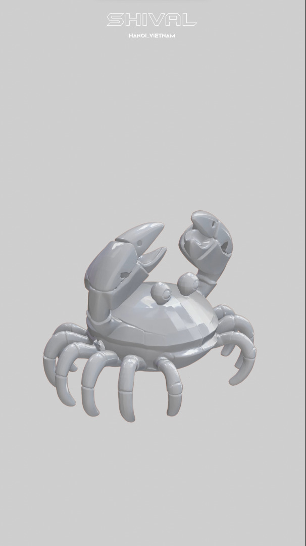 Crab 3D Free Free 3D print model_1