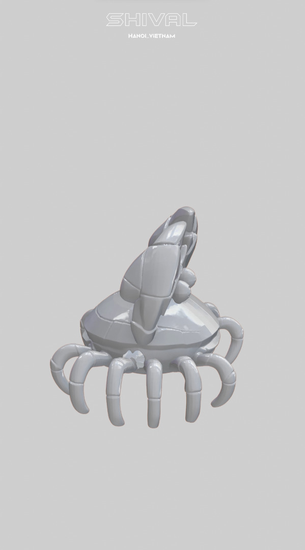 Crab 3D Free Free 3D print model_2
