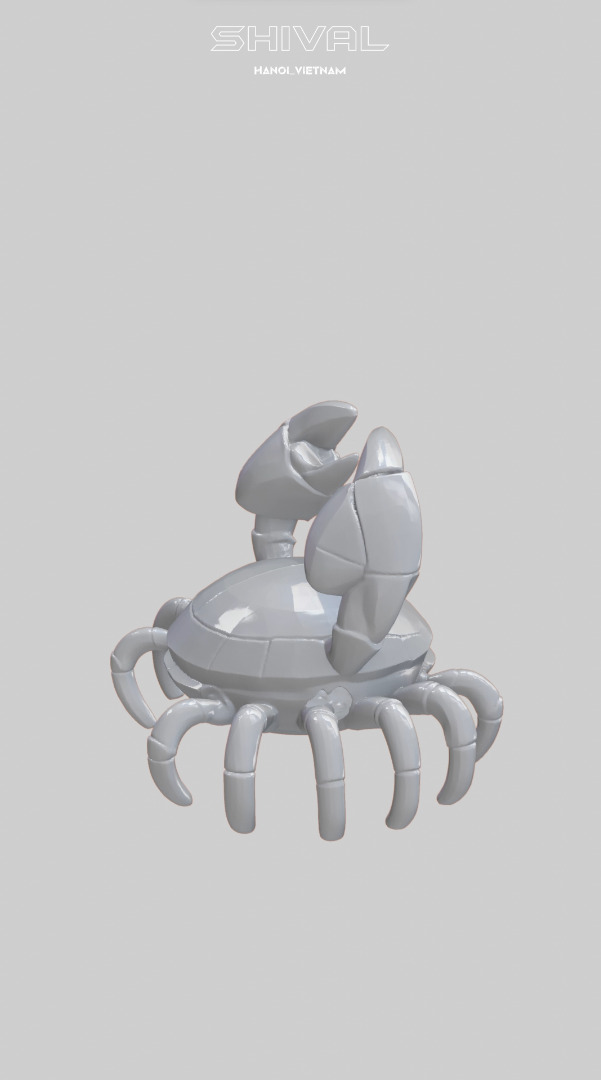 Crab 3D Free Free 3D print model_3