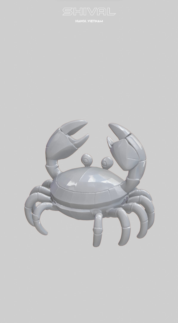 Crab 3D Free Free 3D print model_4