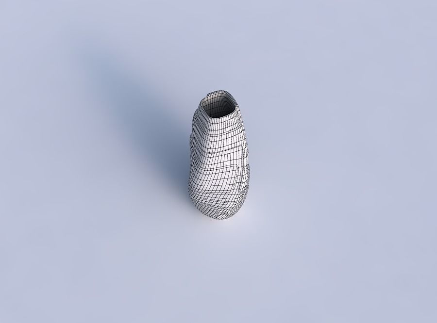 Narrow top vase helix with smooth ribbons 3D print model_6
