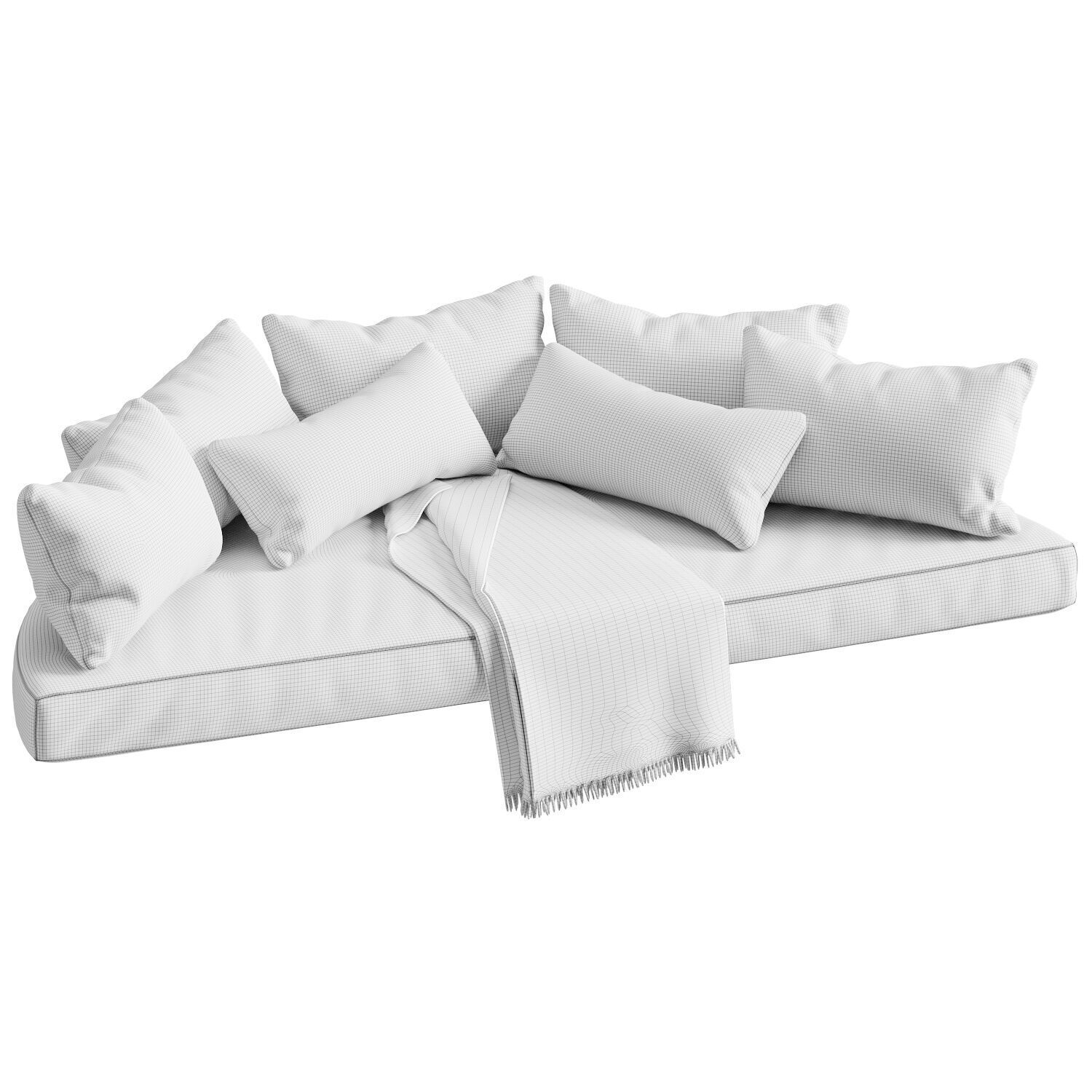  Rounded floating window cushion 03 3D model_3