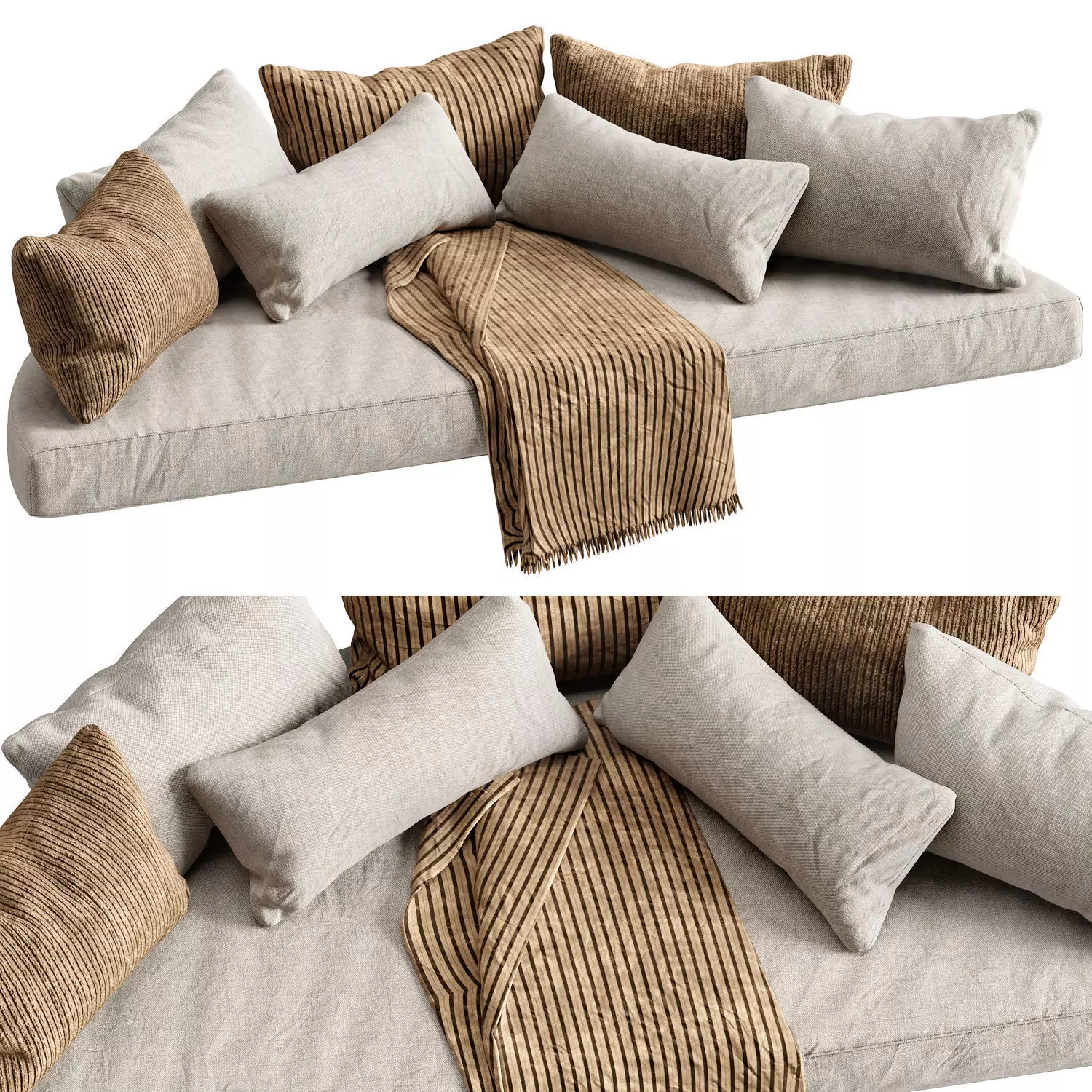  Rounded floating window cushion 03 3D model_0