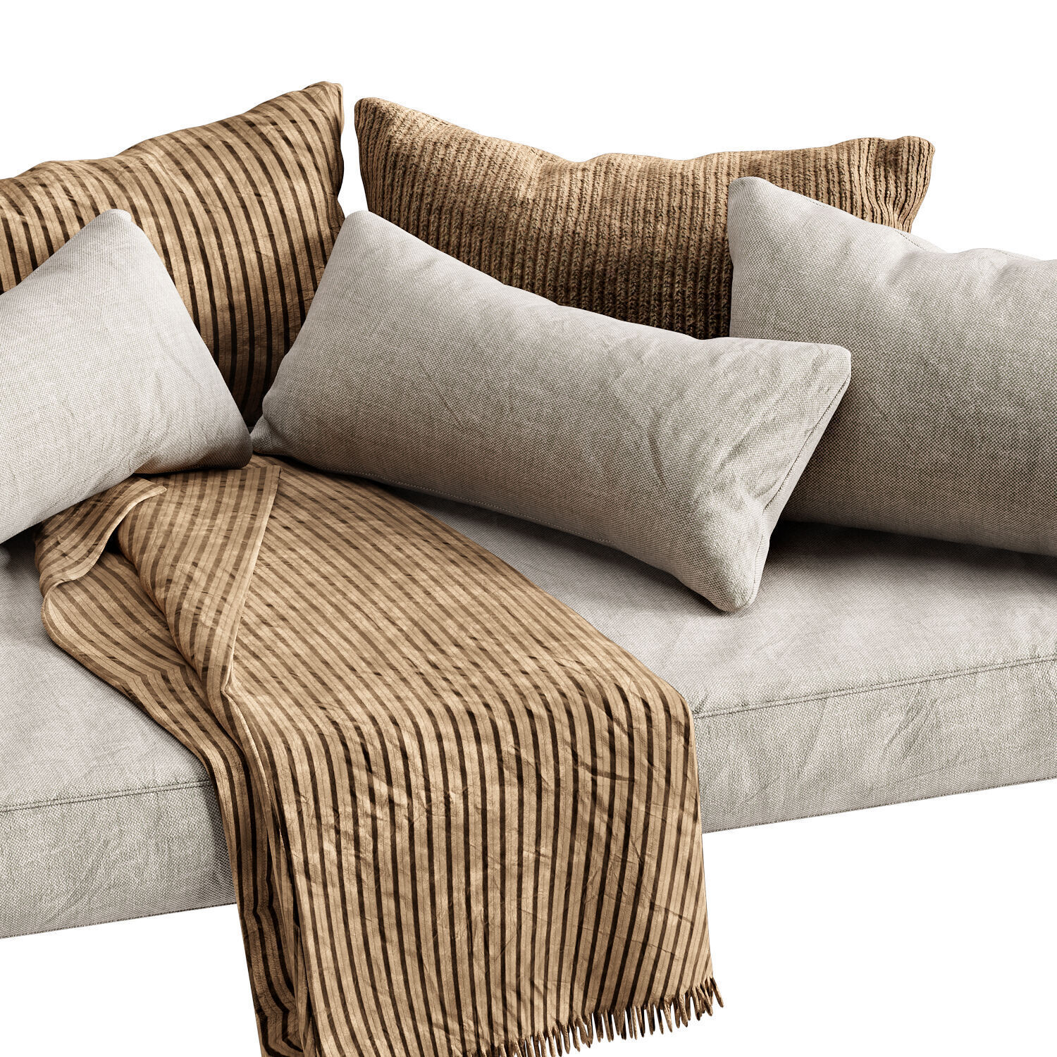  Rounded floating window cushion 03 3D model_1