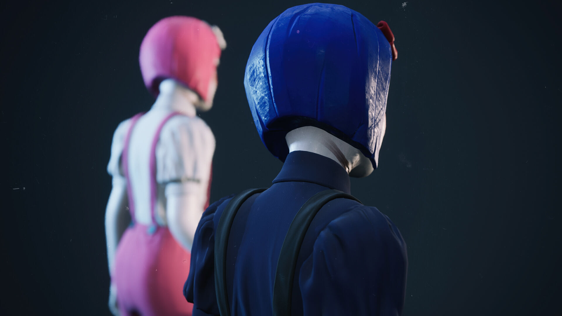 Twin Dolls Pack - Rigged and Animated Low-poly 3D model_11