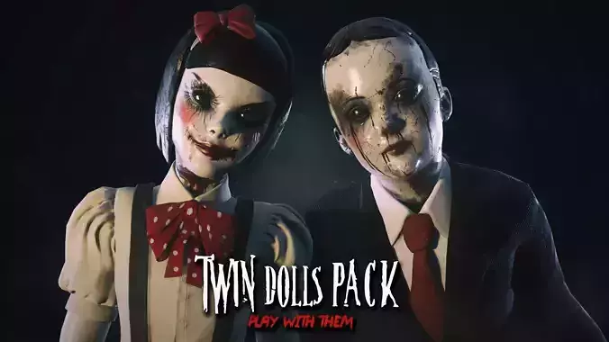 Twin Dolls Pack - Rigged and Animated