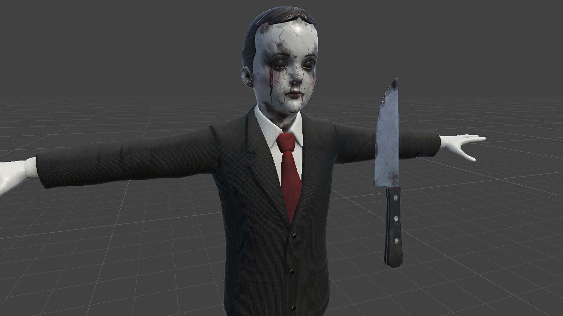 Twin Dolls Pack - Rigged and Animated Low-poly 3D model_23