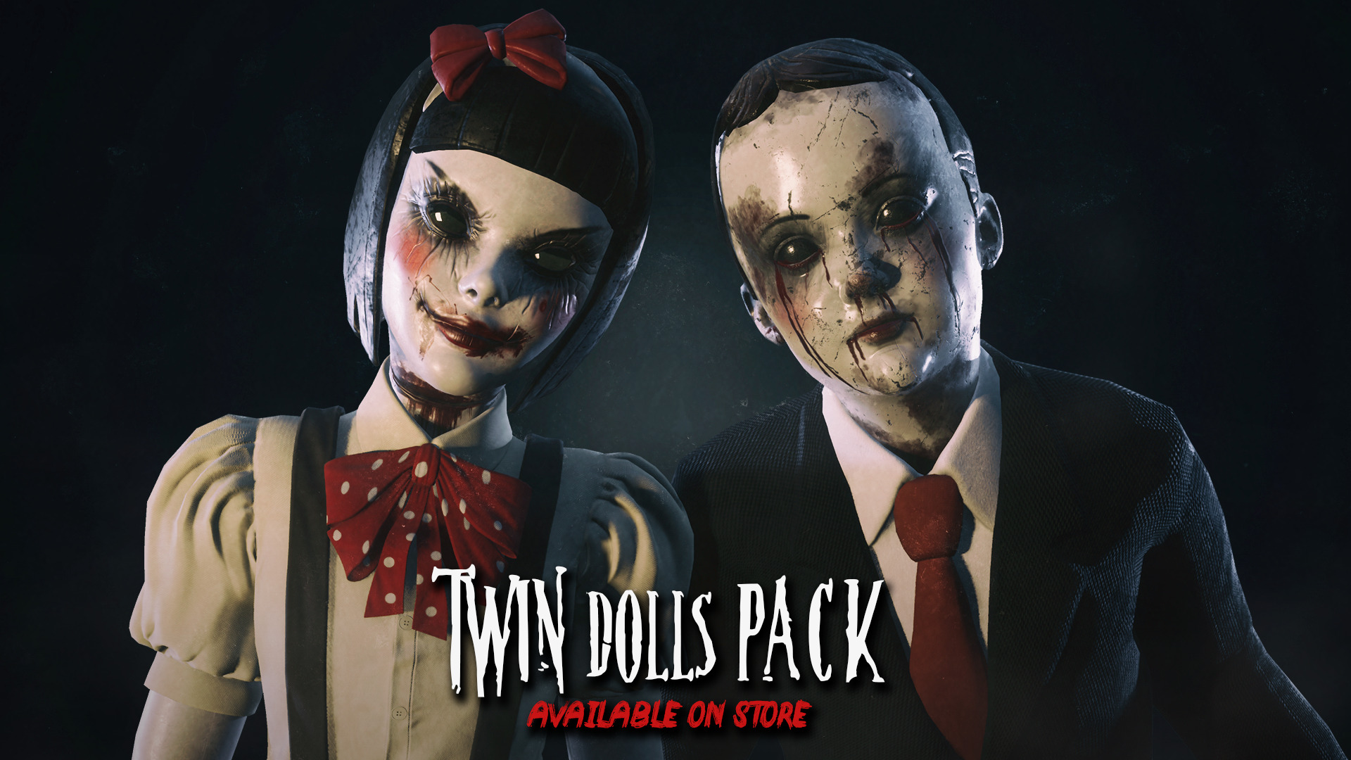Twin Dolls Pack - Rigged and Animated Low-poly 3D model_32