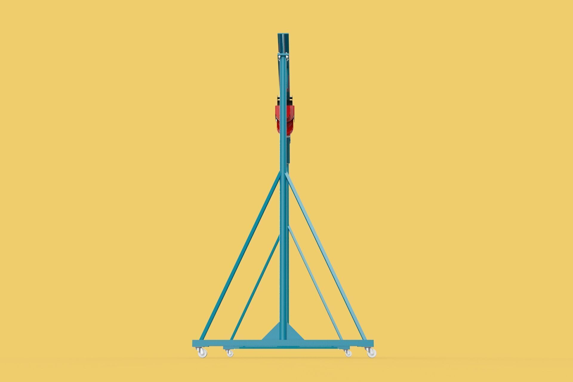 PORTABLE GANTRY CRANE MOBILE LIFTER GIRDER OVERHEAD BRIDGE HOIST 3D model_1